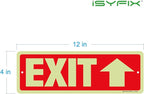 iSYFIX Exit Signs with Directional Up Arrow, Glow in the Dark, Photoluminescent - Image 8