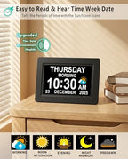 massii 27 alarms digital talking clock with time shown in use