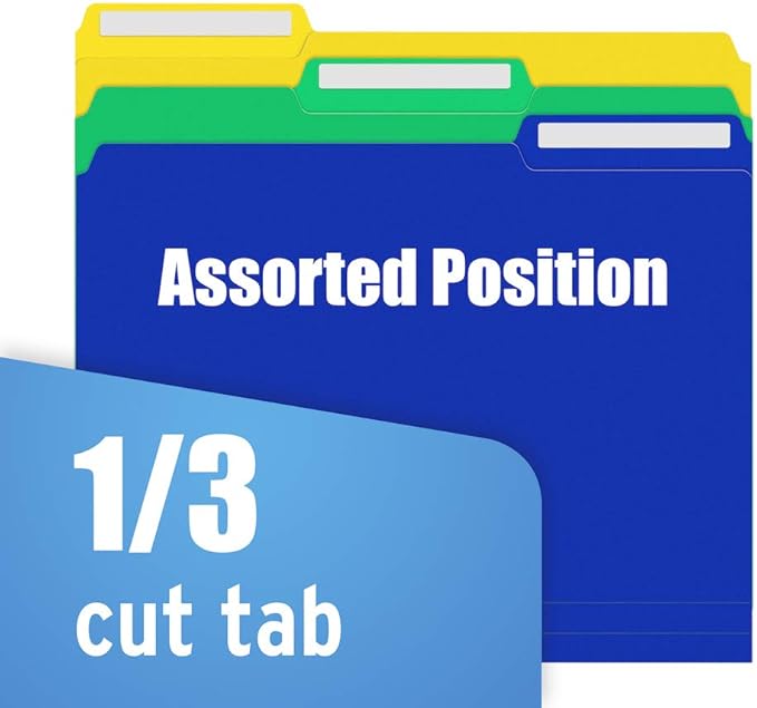 36 Pack Plastic File Folders Colored - Image 6