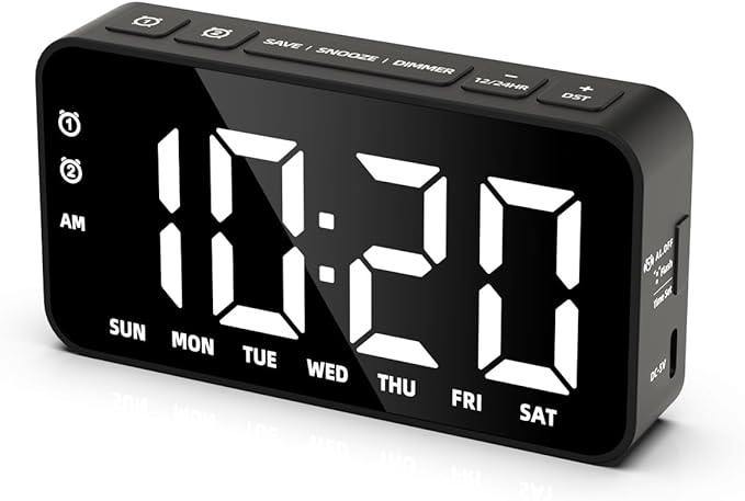 Small Digital Alarm Clocks by Unknown