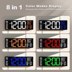 jall 16" large digital wall clock with remote, close-up detail