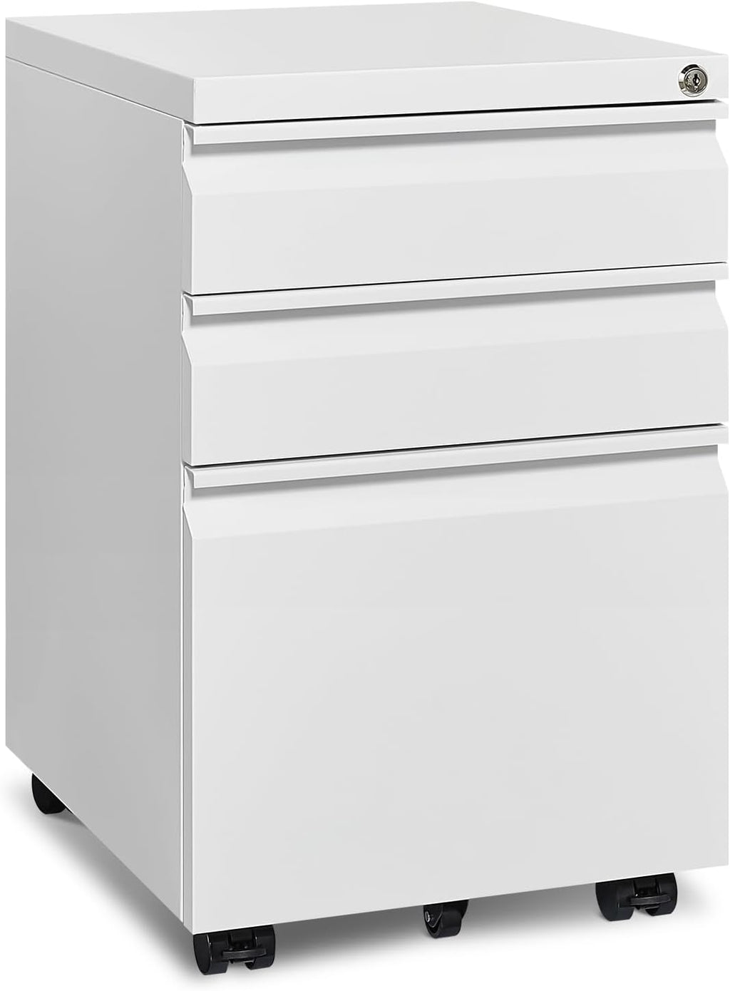approgreent mobile file cabinet for home office, lockable, main product view