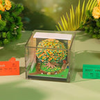 3D Time Piece Calendar, 2027 Desk Calendar With LED Light, 3d Tree Memo Pad Creative Desk Calendar, Christmas Gift for Colleague Friend, Desktop Decoration (Osmanthus Tree)