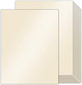 24 Sheets Cream Shimmer Cardstock 8.5 x 11 Ivory Paper, Goefun Off White Card by Goefun