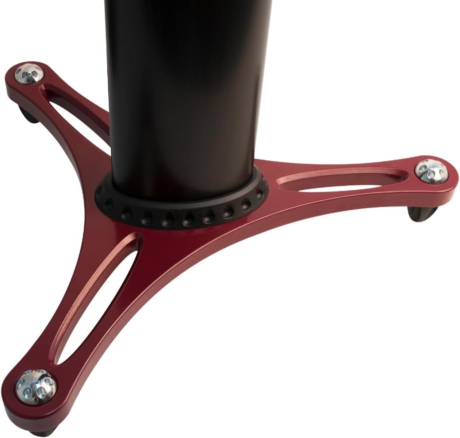 Ultimate Support MS-90-45 MS Series 45" Column Monitor Stands- Black/Red
