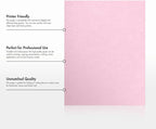 LUXPaper 8.5" x 11" Paper | Letter Size | Rose Quartz Metallic | 80lb. Text | - Image 8