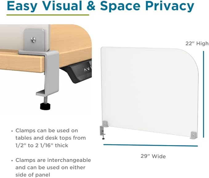 Desk Divider for Students and Desk Privacy Panel. Office Partitions and Ideal - Image 4