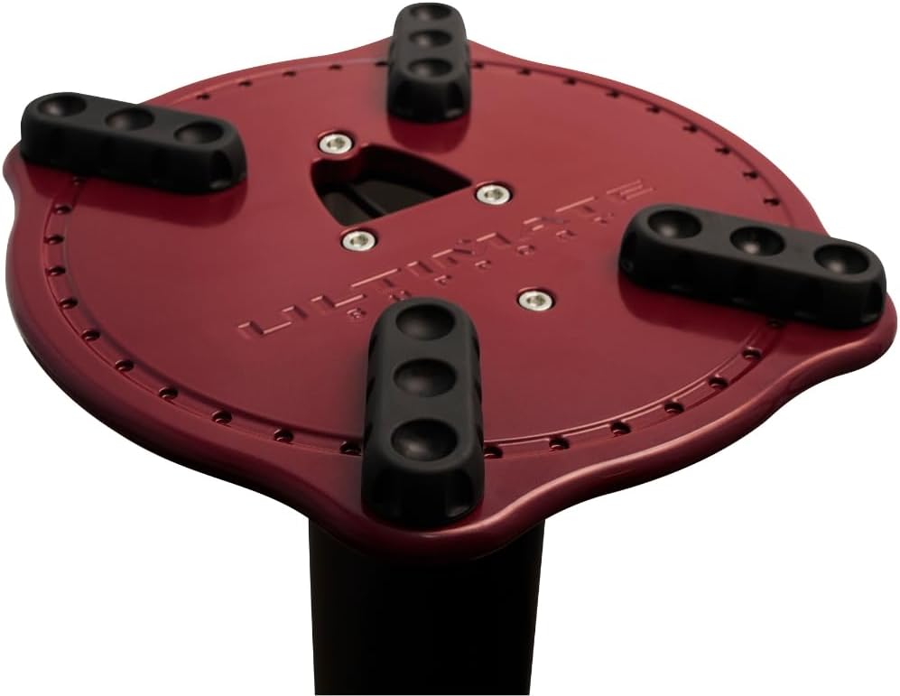 Ultimate Support MS-90-45 MS Series 45" Column Monitor Stands- Black/Red
