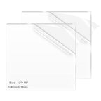 2 Pack 12x16 Inch Acrylic Sheet 1/8" Thick, Cast Acrylic Sheet, by ADTDA