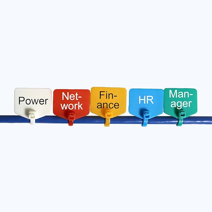 6 in Cable Tags Zip Tie Labels, Nylon Cable Ties - Image 9
