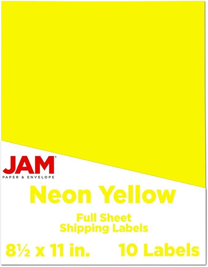 JAM PAPER Full Sheet Shipping Labels by JAMPaper