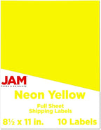 JAM PAPER Full Sheet Shipping Labels by JAMPaper