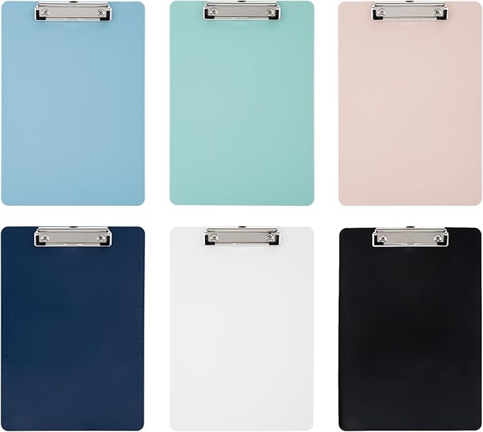 Principal Lines 6 Pack Plastic Clipboards by PrincipalLines
