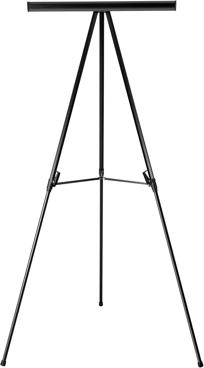 Amazon Basics High Boardroom Black Aluminum Flipchart Whiteboard and Display - Image 8