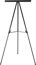 Amazon Basics High Boardroom Black Aluminum Flipchart Whiteboard and Display - Image 8