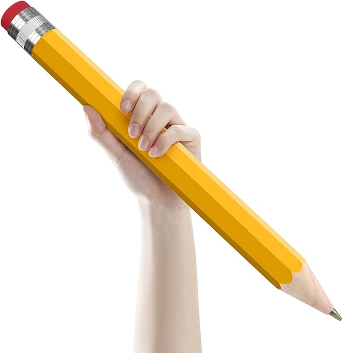 smrtcol Wooden Jumbo Pencil for Prop Gifts Decor 14 Inch Funny Big Novelty by Unknown