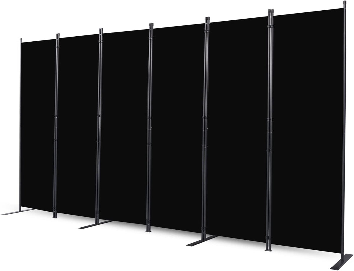CHOSENM Room Divider, 6 Panel Folding Privacy Screens