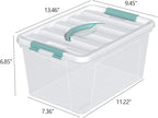 Loiycg 6 Pack Plastic Latching Box - Image 2