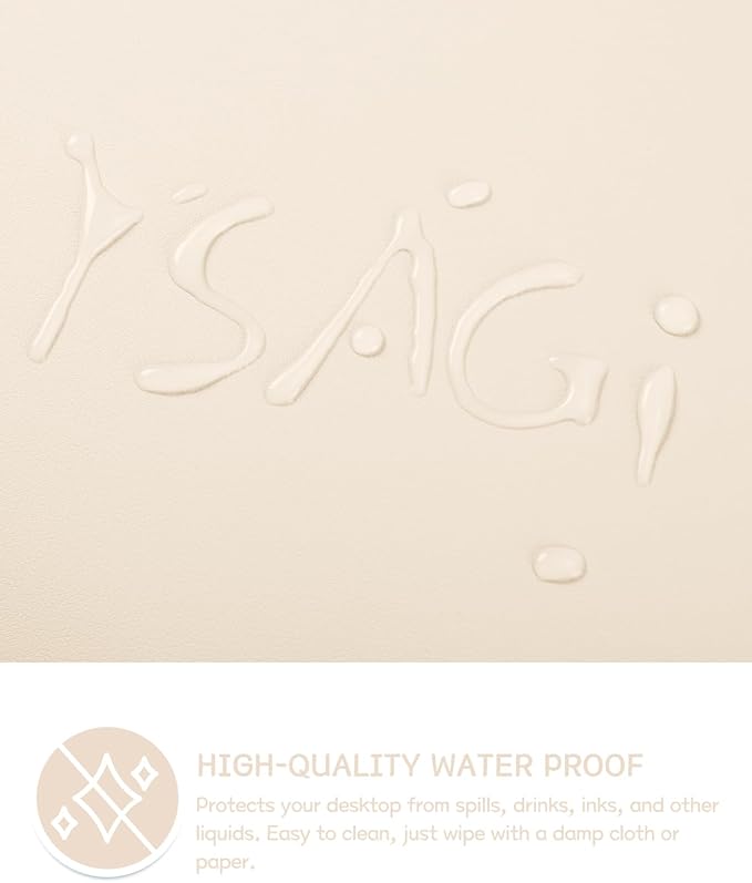 YSAGi Non-Slip Leather Desk Pad, Desk Matt - Image 4