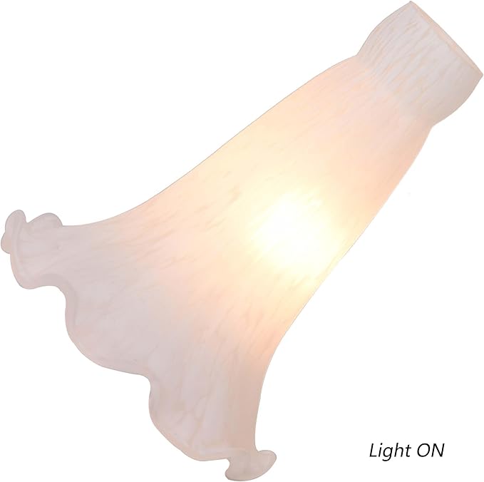 Bieye LS10S Lily Flower Blown Glass Lampshade - Image 2