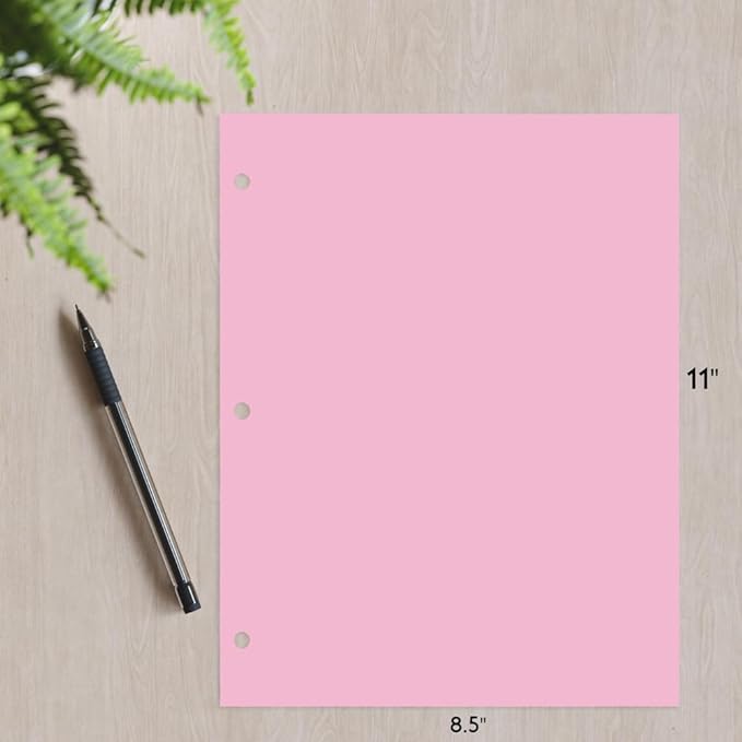 Copy And Printing Color Paper, 20 Lb. 3 Hole Punch 500 Sheets Per Ream. - Image 3
