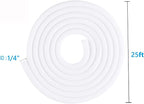 QCSIW 1/4" x25ft Split Sleeve Wire Loom Tubing - Image 8