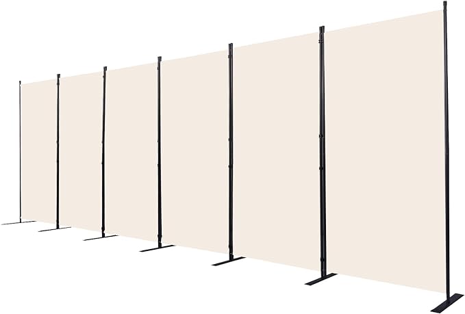 CHOSENM Room Divider, 6 Panel Folding Privacy Screens by CHOSENM