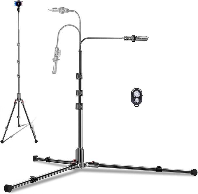 CAMBOFOTO 84" Phone Tripod, Tall Tripod Stand by CAMBOFOTO