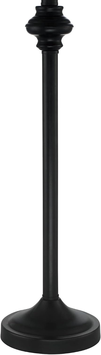 360 Lighting Carter Traditional 3 Piece Table Floor Lamp Set Black Metal Crea...
