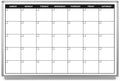 Month Calendar Dry-Erase Scheduling Whiteboard 36" x 24"