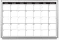 Month Calendar Dry-Erase Scheduling Whiteboard 36" x 24" by CreativeSafetySupply