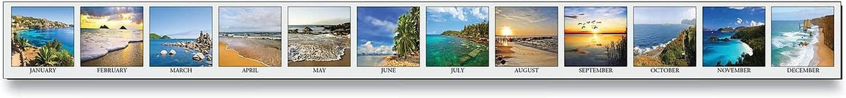 House of Doolittle Recycled Earthscapes Desk Pad Calendar, Seascapes Photogra...