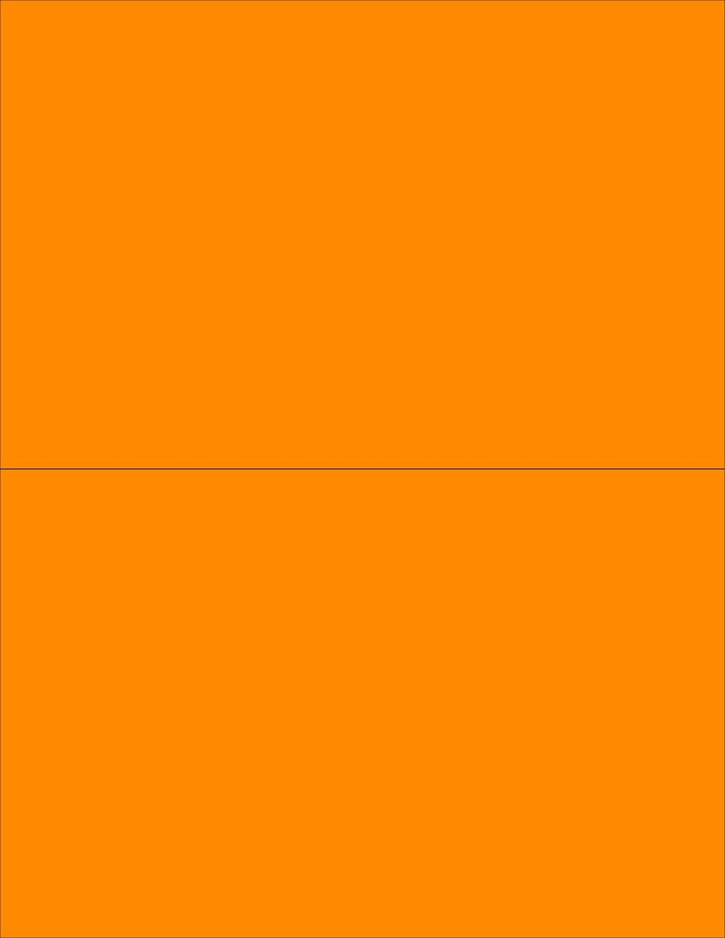 8-1/2 x 11" Neon Color High Light Fluorescent Labels