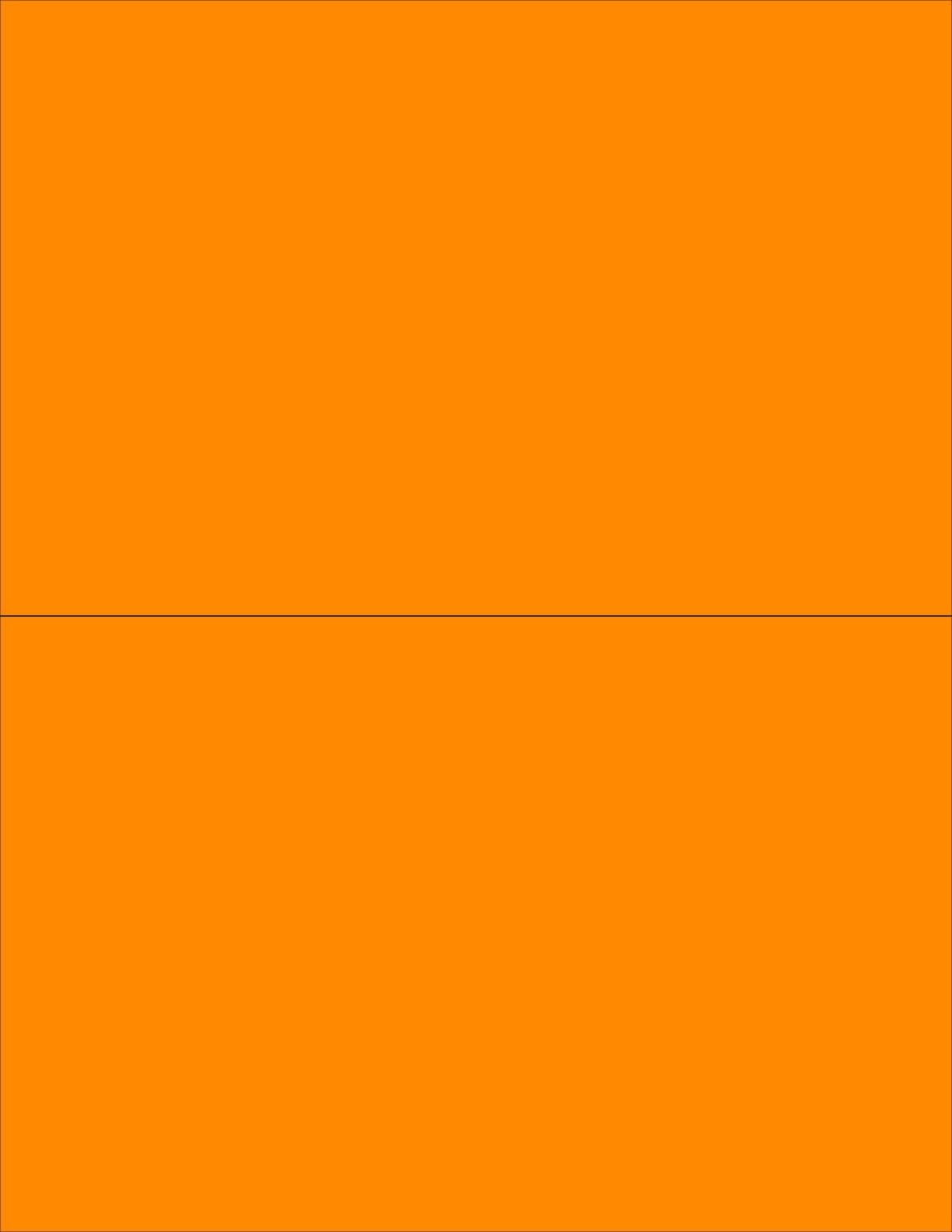 8-1/2 x 11" Neon Color High Light Fluorescent Labels