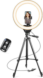 Sensyne 14" Ring Light with Tripod Stand, LED Circle Light with Phone Holder by sensyne