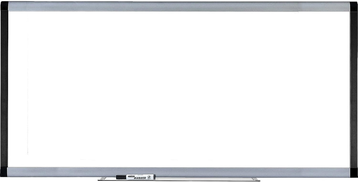 Lorell Magnetic Dry-Erase Board, 8 by 4-Feet, Silver/Ebony