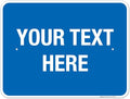 Personalized Custom Blue Background Customize by SigoSigns
