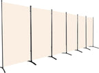 Room Divider 6FT Folding Privacy Screens, 6 Panel Partition Room Dividers by HOMSCREENER
