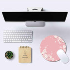 IMAYONDIA Cute Pink Mouse Pad, Floral Flowers Mouse Pad, Sakura Cherry Blossom - Image 6
