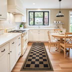 patio porch balcony runner carpet indoor bedroom kitchen, side view