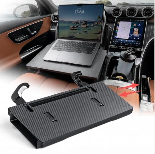2-in-1 Car Steering Wheel Tray Desk & Car Seat Gap Filler Organizer