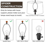GO&SO Large Lampshade Replacement, Burnt Orange Velvet Drum Lamp Shades Set of - Image 5