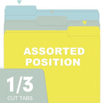 File Folder, RAZCC 100 Pack Colored File Folders, 1/3 Cut Tab File Folder - Image 4