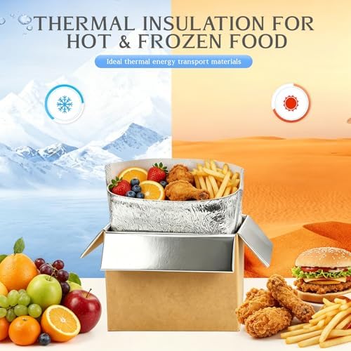 convivium 4 pack insulated shipping boxes with aluminum, close-up detail