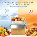 convivium 4 pack insulated shipping boxes with aluminum, close-up detail