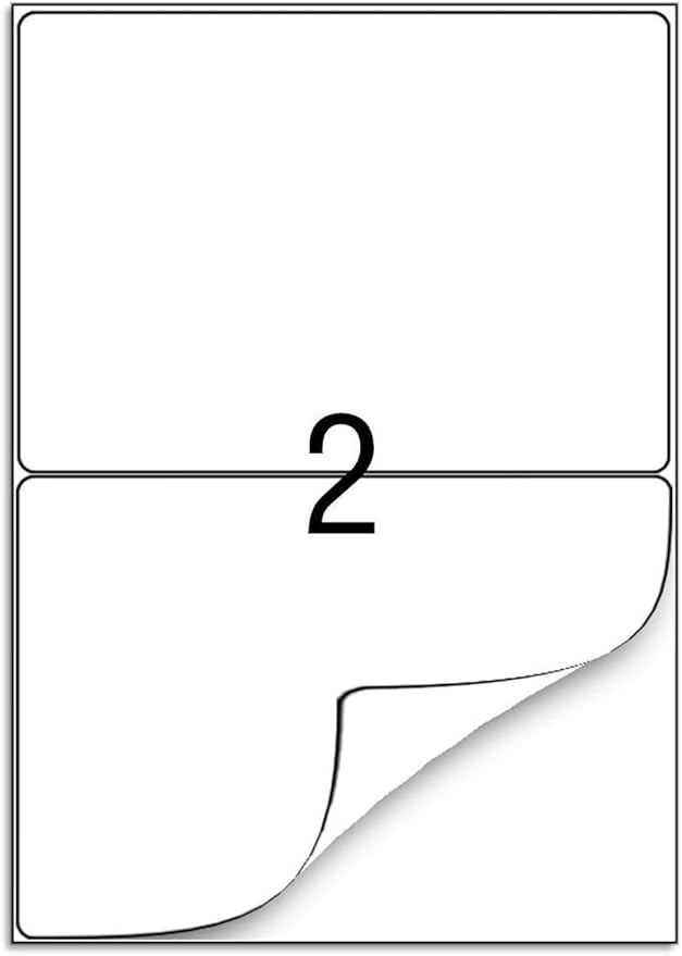 BESTEASY Round Corner Half Sheet Self Adhesive Shipping Labels - Image 3