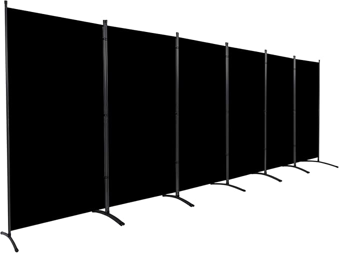 Room Divider 6FT Folding Privacy Screens, 6 Panel Partition Room Dividers by HOMSCREENER