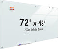 MaxGear Glass Whiteboard Wall Mounted, Frameless Magnetic Dry Erase Board by MaxGear