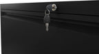 4-Drawer Office File Cabinet, Home Desk Organizer, Lateral File Cabinet with Lock – Heavy-Duty Metal, Filing Cabinet for Home Office, Wide Storage for Letter/Legal/A4/F4, Full-Extension Quiet Slides