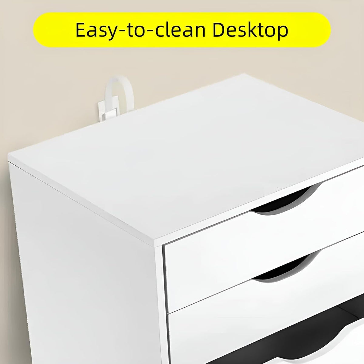 TUSY Mobile File Cabinet, 5-Drawer Storage Cabinet, Vertical Rolling Storage ...